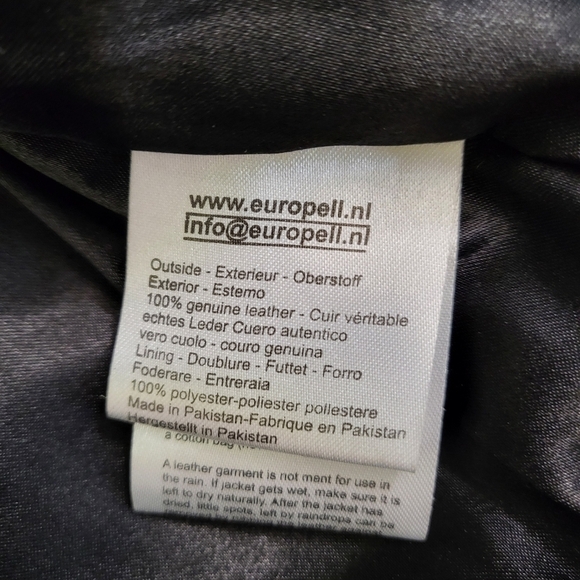 TRANSMISSION Distressed Leather Jacket Collared Removable Lining Black Men's L - Picture 9 of 16